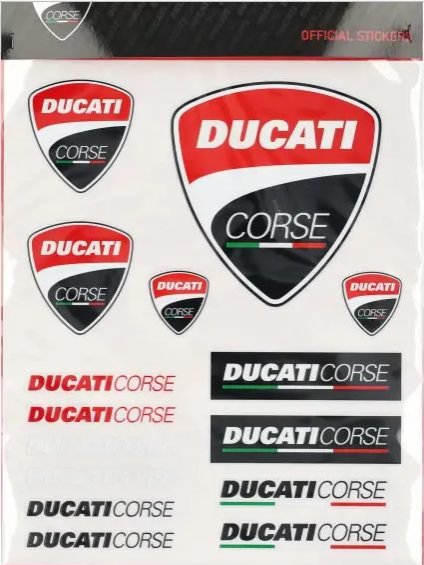 Kit Aufkleber Ducati Corse , klein