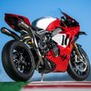 Ducati Panigale V4/S Akrapovic Komplettanlage Titan hochgezogen